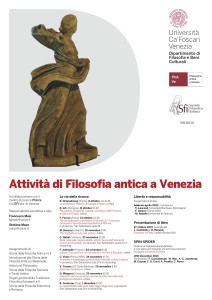 Attività di Filosofia antica a Venezia 2021-22