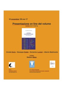 presentazione libro città consapevole